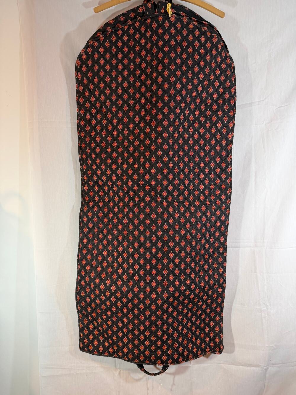 Americana by Sharif Vintage Garment Dress Bag Red Toile Foldable/Hanging